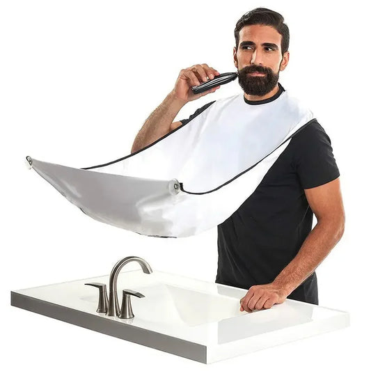 Male Shaving Apron Beard Catcher Cape Care groom without the mess say goodbye to bathroom cleanup get yours today and experience the difference.