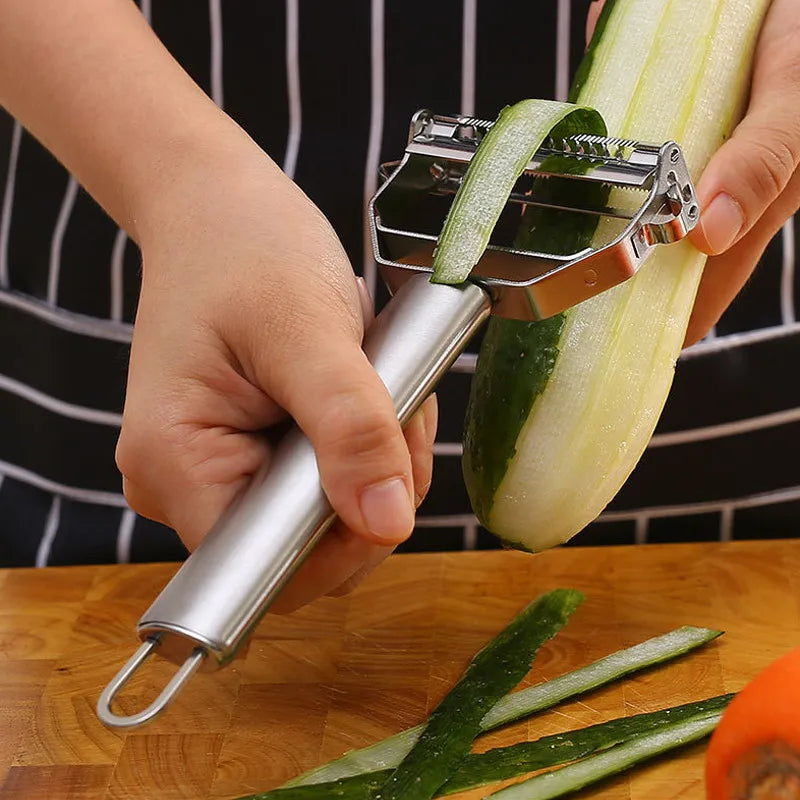 Multifunctional Kitchen Peeler ,slice and dice with ease essential kitchen tool you need.