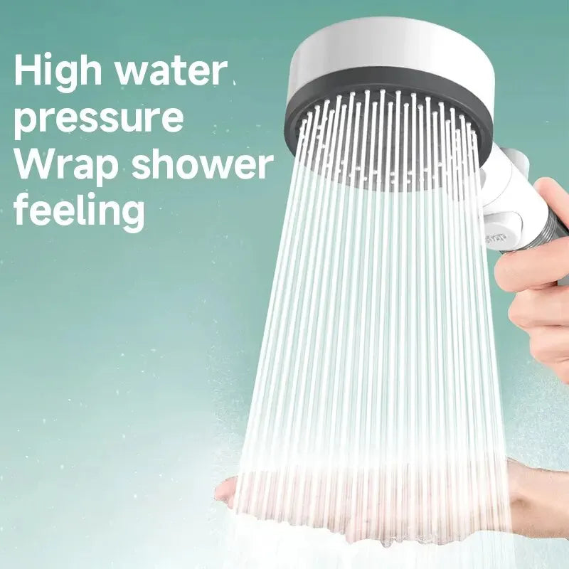 High Quality 8 Mode Shower Head Water Filter Adjustable High Pressure Shower Portable One-Key Stop Shower